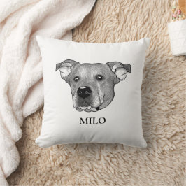 Almofada Desenho Personalizado Da Mão Do Cachorro