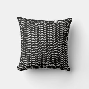 Almofada Desenho tribal de safári africano preto e branco