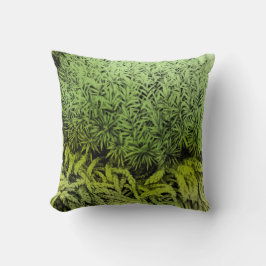 Almofada Desenho verde de Moss com travesseiro de arte de s