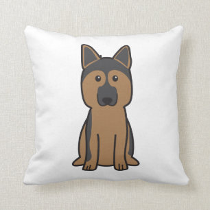 Almofada Desenhos animados do cão de german shepherd