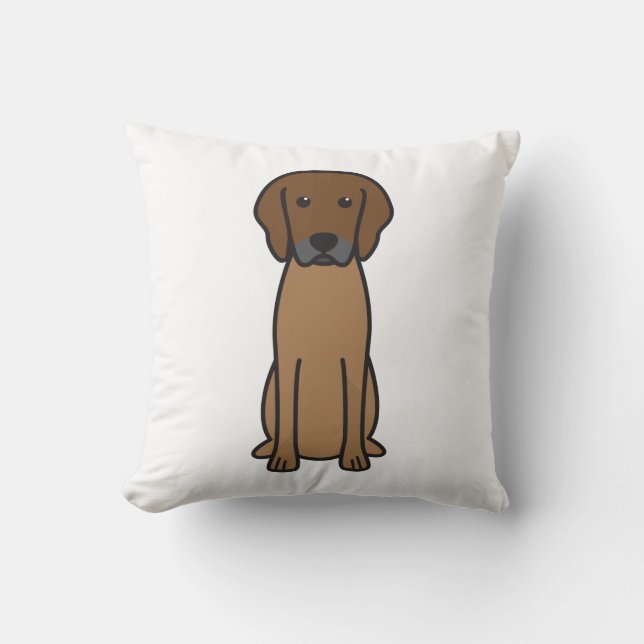 Almofada Desenhos animados do cão de Rhodesian Ridgeback (Frente)