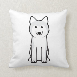 Almofada Desenhos animados do cão do rouco Siberian