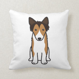 Almofada Desenhos animados do cão do Sheepdog de Shetland