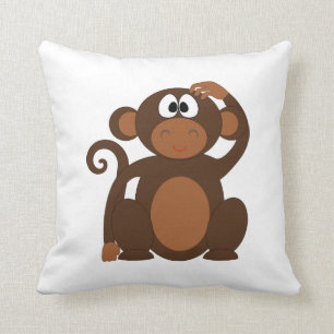 Almofada Desenhos animados do macaco