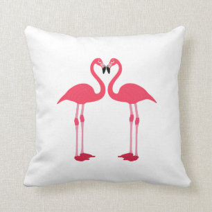 Almofada Desenhos animados dos flamingos
