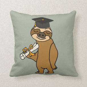 Almofada Desenhos animados engraçados da graduação da
