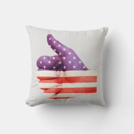 Almofada Desenhos de dois lados com bandeira americana patr