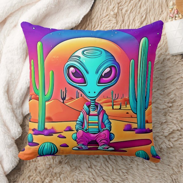 Almofada Desert Chillin - Arte Alienígena (Cobertor)