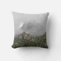 Desert Mountain Shroux em Mist Landscape Foto