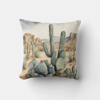 Almofada Deserto Cactus Watercolor