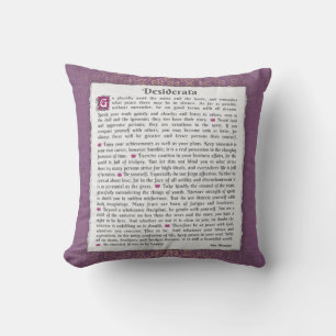 Almofada Desiderata - Coisas desejadas 