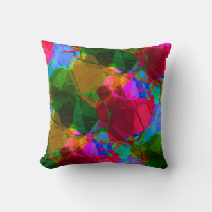 Almofada Design abstrato artístico colorido