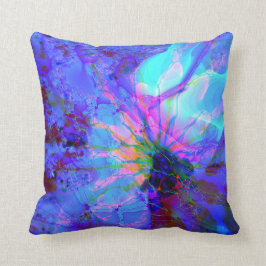 Almofada Design Abstrato Azul e Roxo