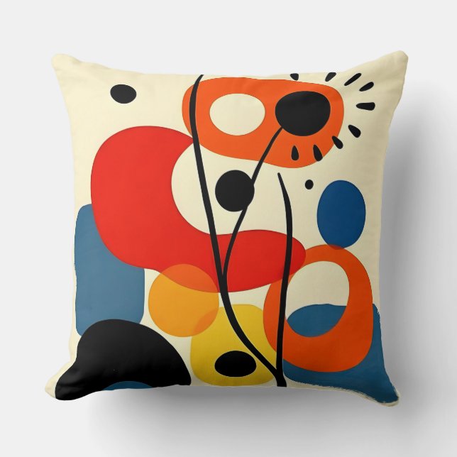 Almofada Design abstrato colorido (Frente)