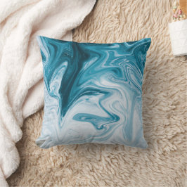 Almofada Design abstrato das ondas de praia azul
