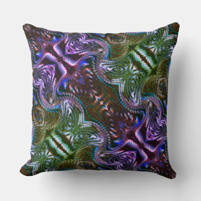 Almofada Design abstrato formado por zigzag (Frente)