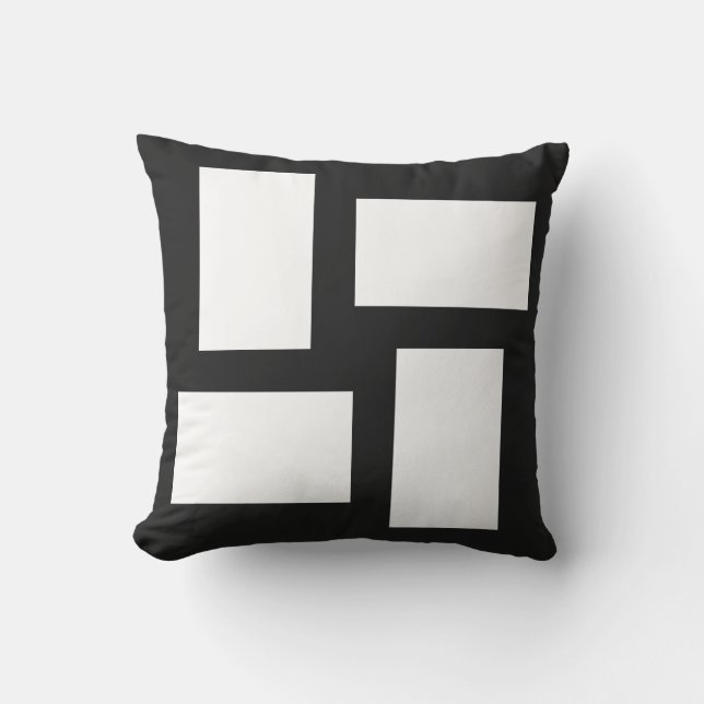 Almofada Design Abstrato Pitch Pastel e Branco Macio (Frente)