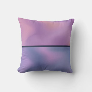 Almofada Design abstrato roxo e rosado moderno