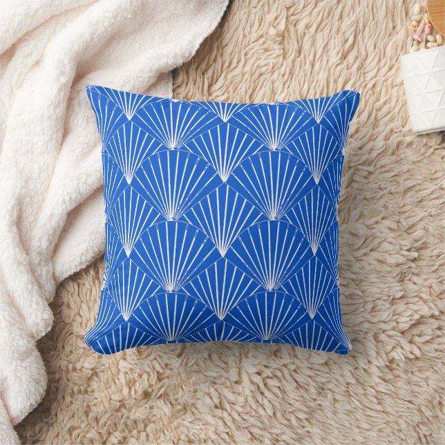 Almofada Design Art Déco Azul (Cobertor)