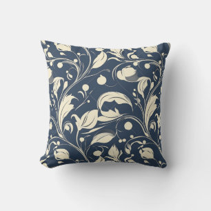 Almofada Design Azul e Cream Rococo inspirados