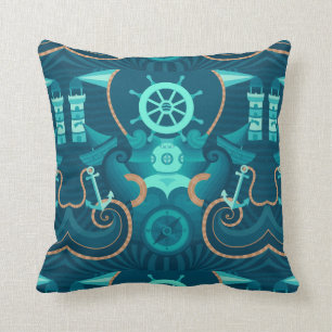 Almofada Design azul náutico