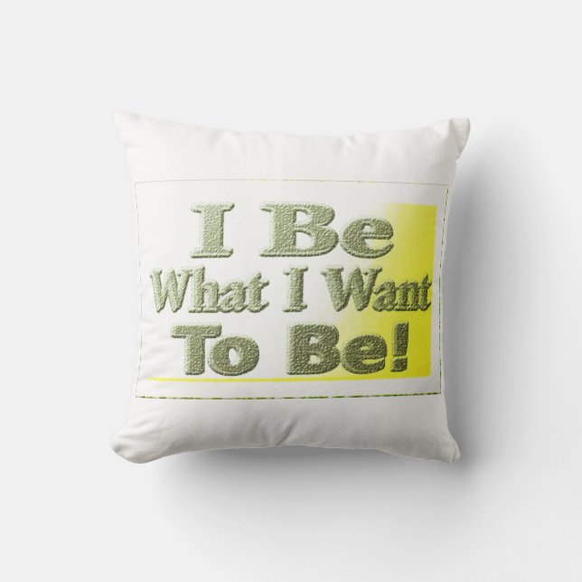 Almofada Design Bonita Sobre "I Be" (Frente)