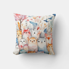 Almofada Design bonitinho de animais florais