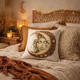 Almofada Design Celestial Sol e Lua