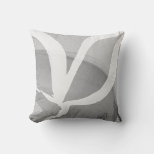 Almofada Design cinza de asa Abstrato artística branca