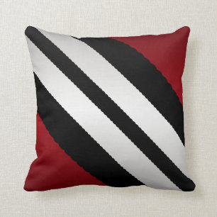 Almofada Design cinzento preto vermelho masculino das