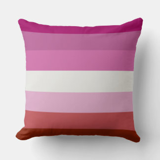 Almofada design da bandeira do orgulho lésbico de batom