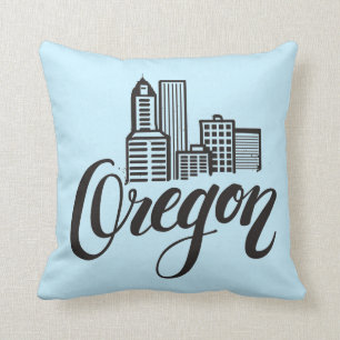 Almofada Design da tipografia de Oregon