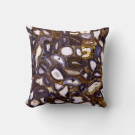 Almofada Design de Agata Branca Púrpura