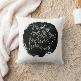 Almofada Design de Amante de Gato Cortado