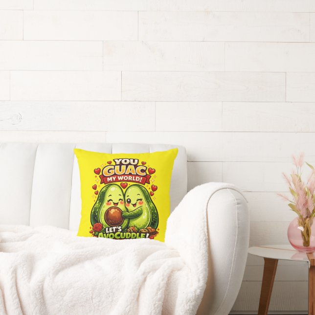 Almofada Design de amor de abacate fofo para o Dia dos Namo (Sofá)