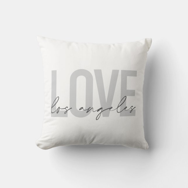 Almofada Design de Amor de Los Angeles moderno, simples e u (Frente)