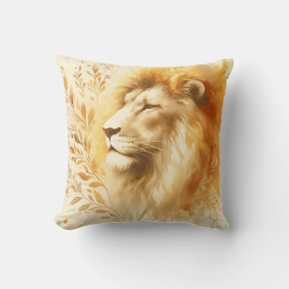 Almofada Design de Aquarela Maiestosa Lion