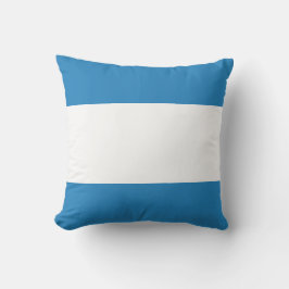 Almofada Design de Barra Azul Pastel Royal e Branco