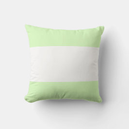 Almofada Design de Barra em Verde Lima Pastel e Branco