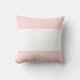 Almofada Design de Barra Rosa Pastel e Branco Suave