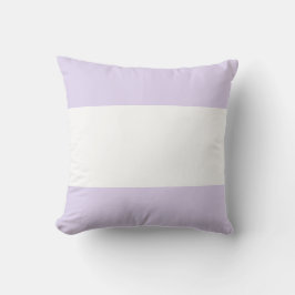 Almofada Design de Barra Roxo Lilás Suave e Branco