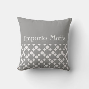 Almofada Design de Bola de Mod da cinza @ Emporio Moffa w/t