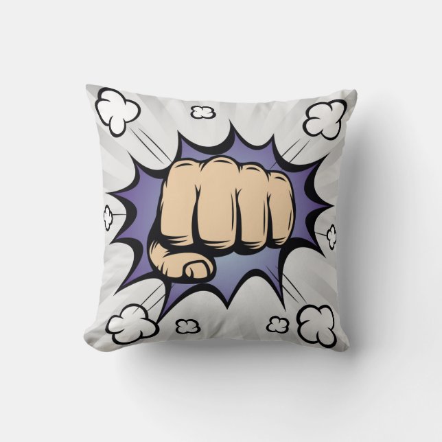 Almofada design de bolhas de quadrinhos de pop. Ilustração  (Frente)