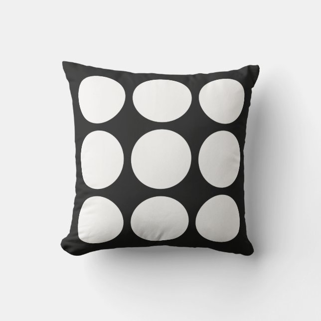 Almofada Design de Círculo Abstrato em Pastel Intenso e Bra (Frente)