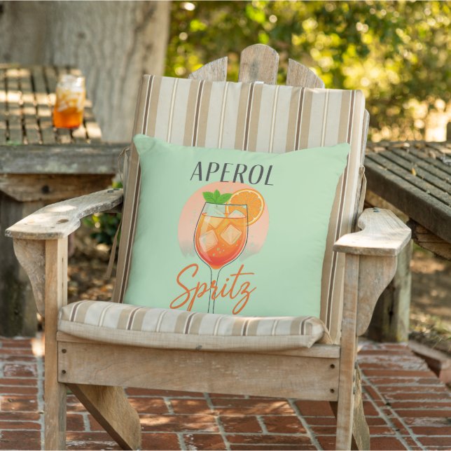 Almofada Design de Coquetel Aperol Spritz (Cadeira)