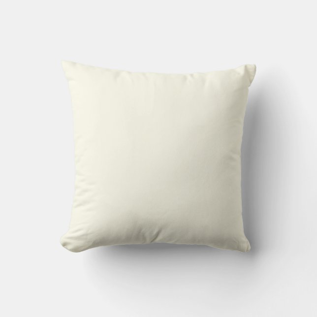 Almofada Design de Cor Sólida FFFFF0 White da Ivory (Frente)