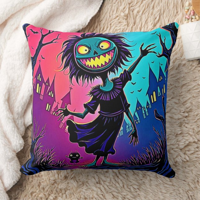 Almofada Design de Criatura Noturna Spooky (Cobertor)