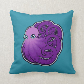 Almofada Design de Desenho de Tinta em Polvo Roxo Enrolado