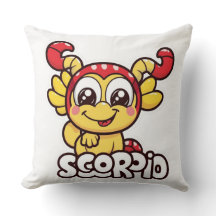 Design de Escorpião Zodiac Animado e Bonito
