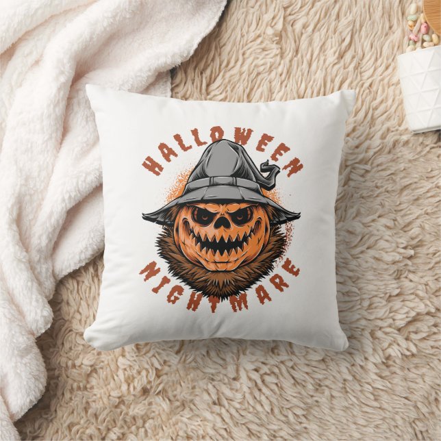 Almofada Design de Espantalho de Abóbora de Halloween (Cobertor)